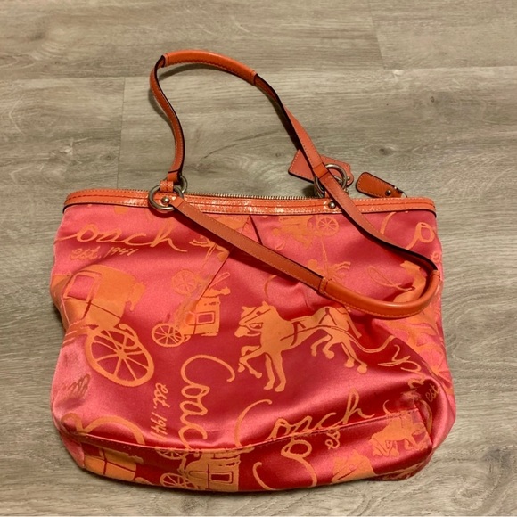 COACH Bag Pink and Orange - Picture 4 of 11